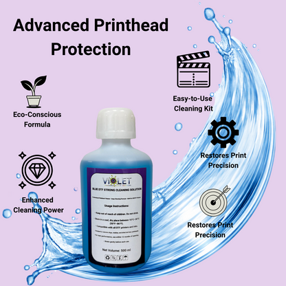 DTF Blue Strong Printhead Cleaning Solution 500 ML