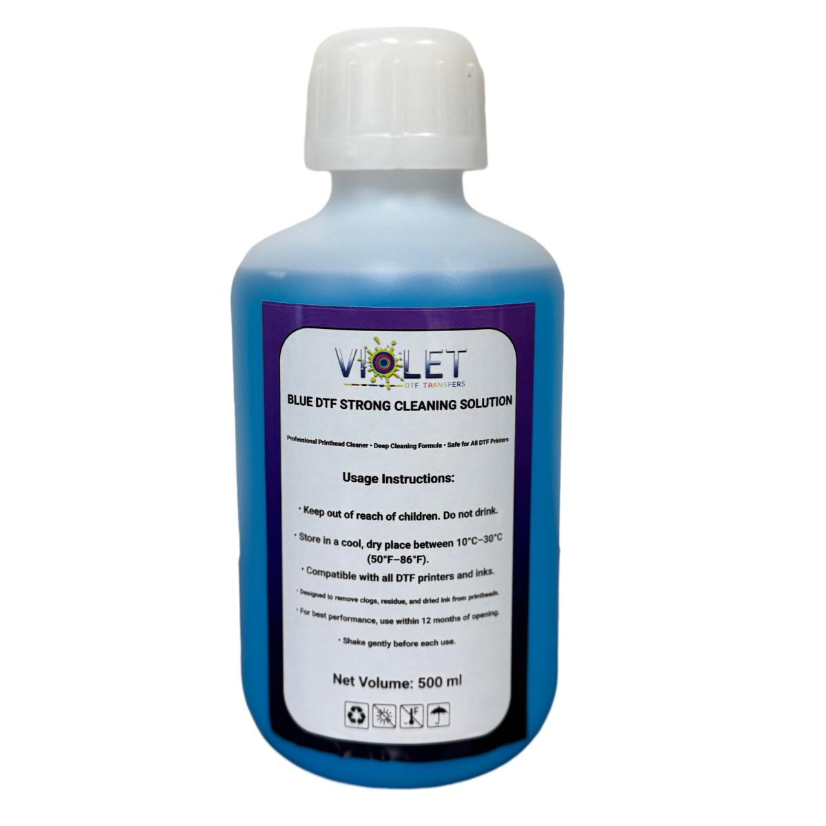 DTF Blue Strong Printhead Cleaning Solution 500 ML