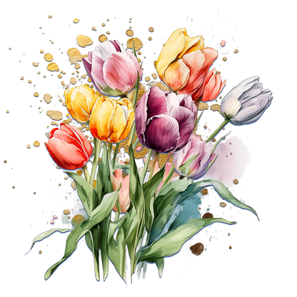 Spring Tulips – Floral DTF Transfer