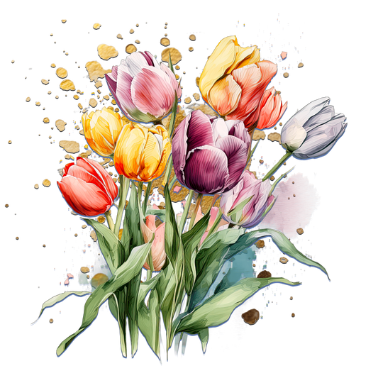 Spring Tulips – Floral DTF Transfer