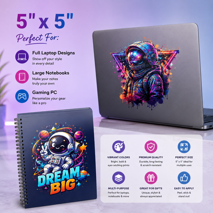 Custom UV DTF 3D Stickers by size