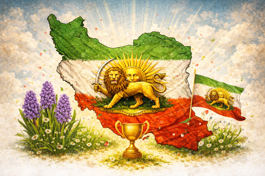 Nowruz Heritage – Lion & Sun Celebration DTF Transfer