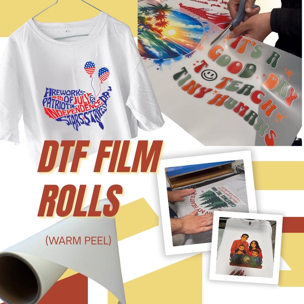 DTF Film Rolls (Hot Peel) - Violet DTF Transfers