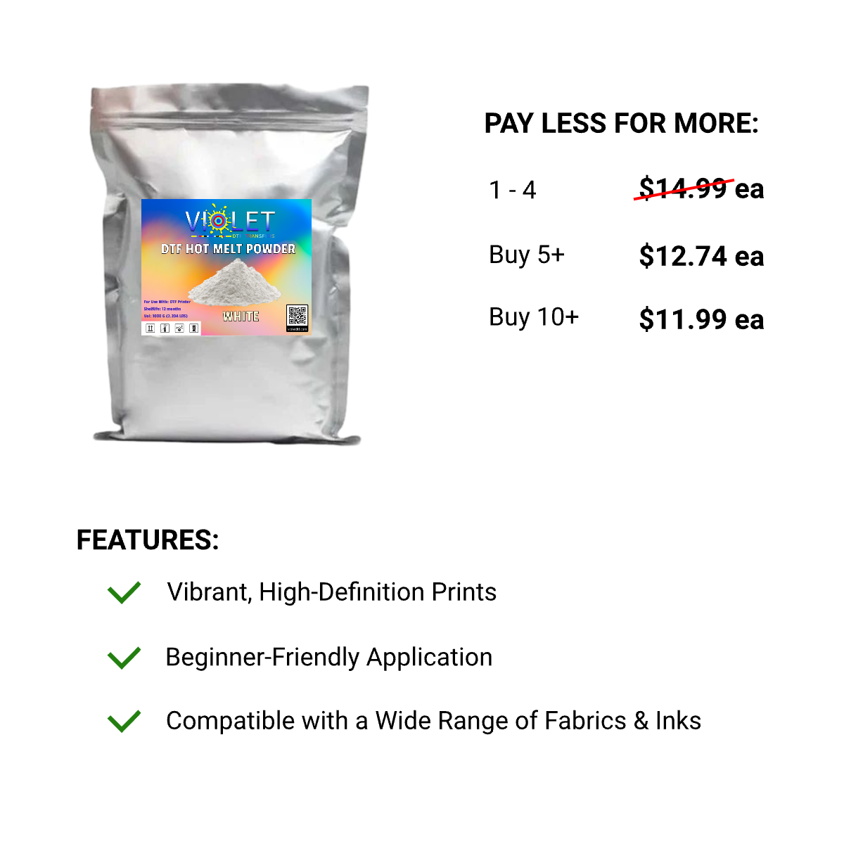Premium DTF Hot Melt Powder