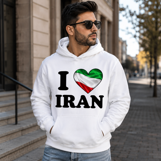 Love Iran T-Shirt  Premium Print on T-Shirt Persian Pride Graphic Tee