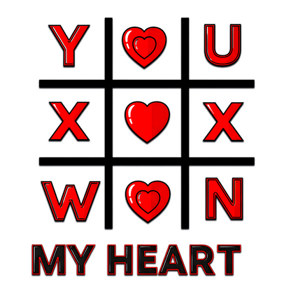 You Won My Heart” XO Valentine design- Ready to Press