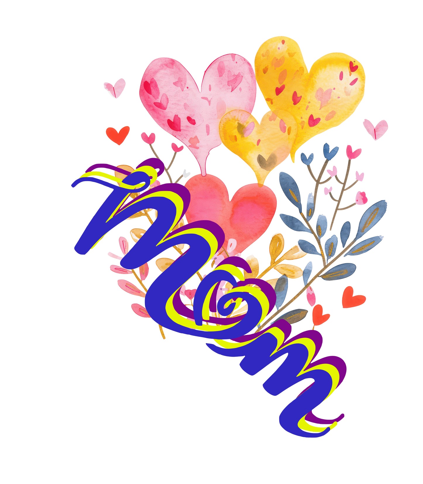 Mama's heart - Ready to Press - Violet DTF Transfers