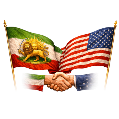 Iran & USA Unity – Matching DTF Transfers