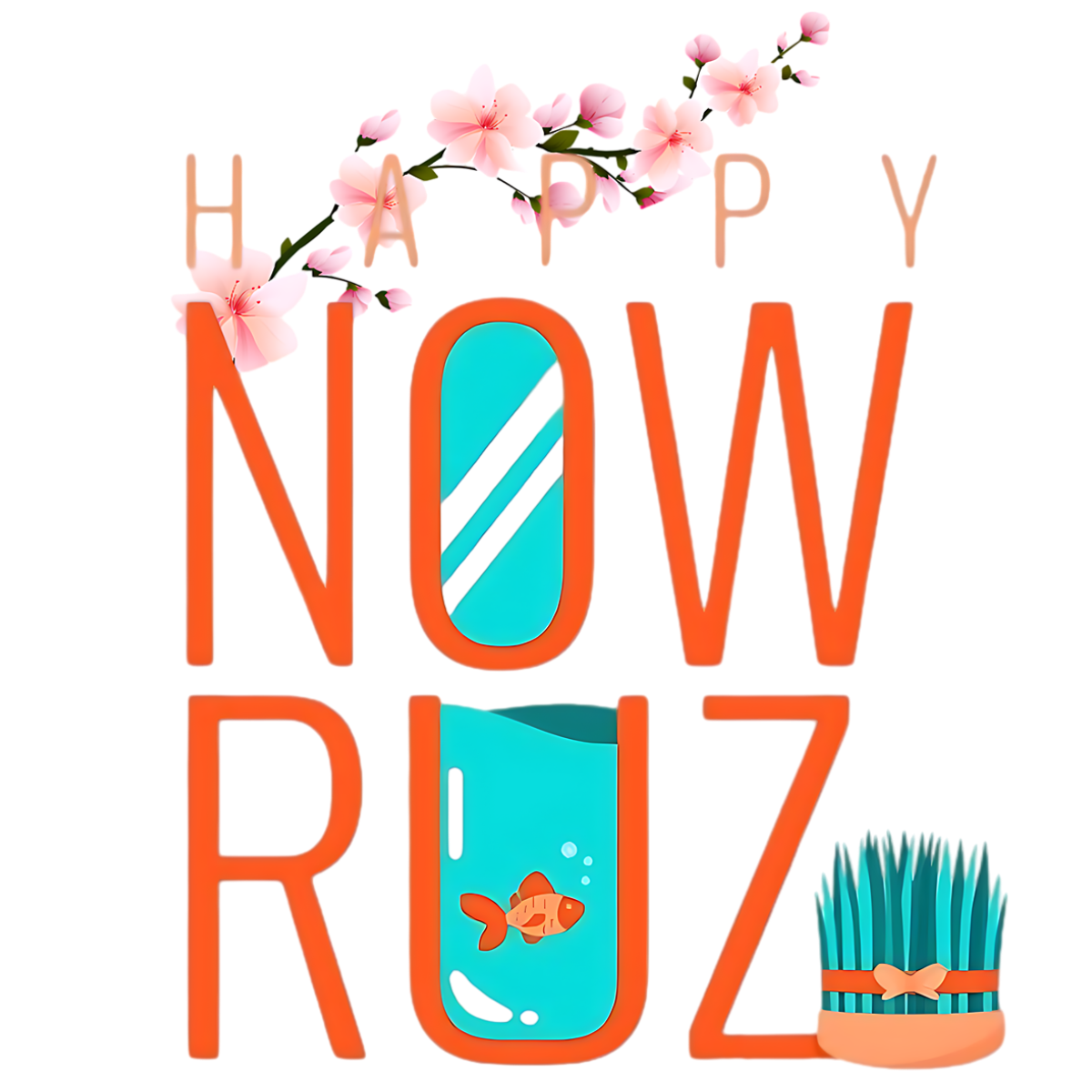 Happy Nowruz – Modern Celebration DTF Transfer