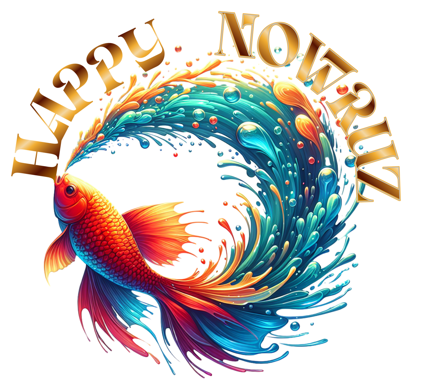 Happy Nowruz – Couple Edition DTF Transfers