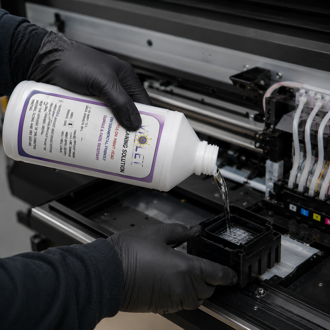 DTF Cleaning Solution 1000ML Print Head Cleaner for All DTF Printers