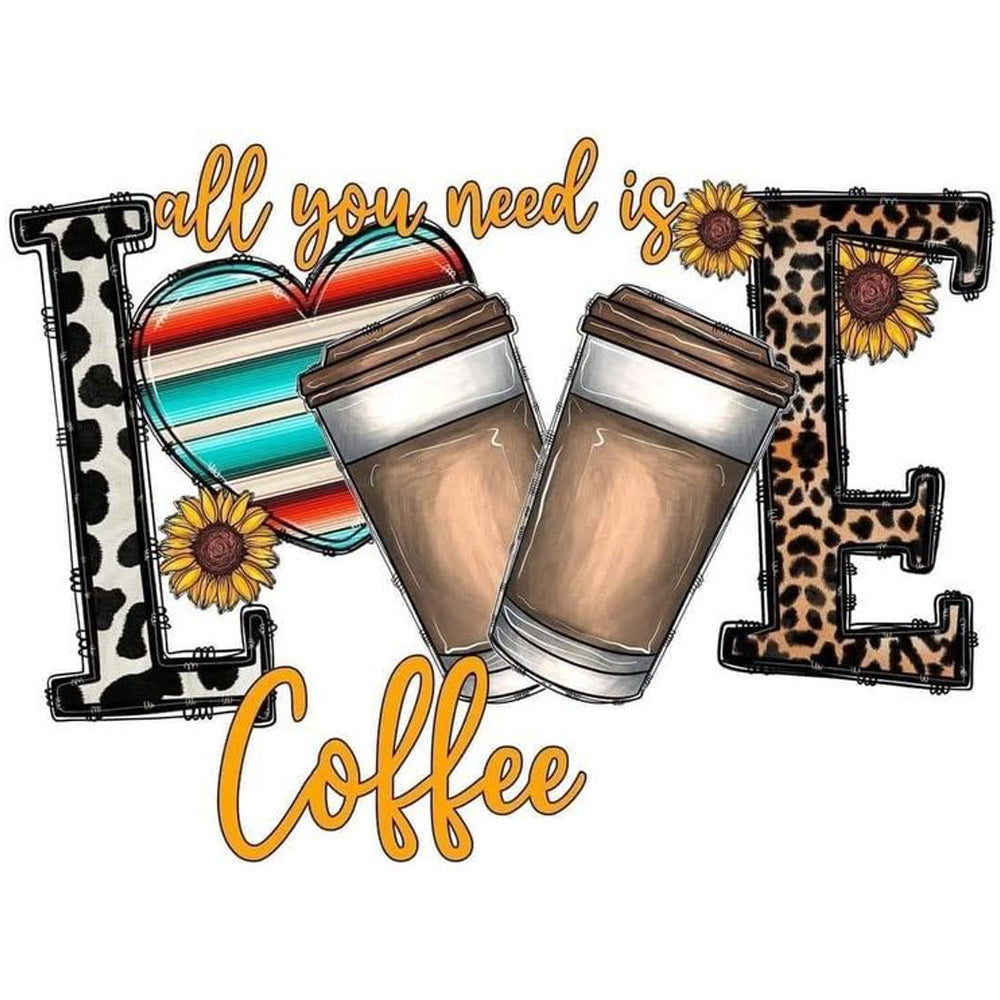 Coffee Love - Ready to Press - Violet DTF Transfers
