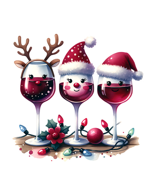 Sip, smile,Christmas- Ready to Press - Violet DTF Transfers