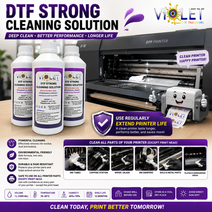 DTF Strong Cleaning Solution 1000ml Deep Cleaner for DTF Printers,Do NOT pour this solution directly into the printhead